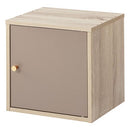 木製キューブボックス〔幅35cm〕 木製キューブボックス〔幅35cm〕 本棚 ラック キューブボックス収納 韓国インテリア グレージュ PUTUPUTU