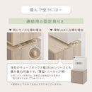 木製キューブボックス〔幅35cm〕 木製キューブボックス〔幅35cm〕 本棚 ラック キューブボックス収納 韓国インテリア グレージュ PUTUPUTU