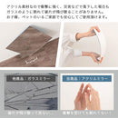 アクリルミラー〔4枚セット〕 割れない鏡 姿見 全身鏡 ウォールミラー アクリルミラー 約 30×30cm 四角 4枚セット おしゃれ 貼る鏡 壁 穴あけ不要 粘着シール付き 軽量 ぼん家具