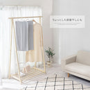 木製ハンガーラック〔幅115cm〕 ハンガーラック ロング 幅115cm 高さ175cm ウッド 折りたたみ シンプル 洋服ハンガーラック コートハンガー 洋服掛け ホワイト ナチュラル ブラウン ぼん家具