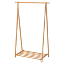 木製ハンガーラック〔幅115cm〕 ハンガーラック ロング 幅115cm 高さ175cm ウッド 折りたたみ シンプル 洋服ハンガーラック コートハンガー 洋服掛け ホワイト ナチュラル ブラウン ぼん家具