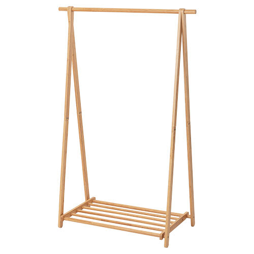 天然木ハンガーラック 幅115cm 衣類収納 ハンガーラック おしゃれ ぼん