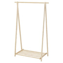 木製ハンガーラック〔幅115cm〕 ハンガーラック ロング 幅115cm 高さ175cm ウッド 折りたたみ シンプル 洋服ハンガーラック コートハンガー 洋服掛け ホワイト ナチュラル ブラウン ぼん家具