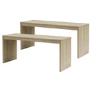 木製整理棚〔奥行26cm〕 コの字ラック 2個セット 木製 整理棚 収納ラック 積み重ね クローゼット 押入れ ぼん家具