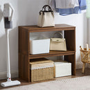 木製整理棚〔奥行26cm〕 コの字ラック 2個セット 木製 整理棚 収納ラック 積み重ね クローゼット 押入れ ぼん家具