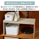 木製整理棚〔奥行26cm〕 コの字ラック 2個セット 木製 整理棚 収納ラック 積み重ね クローゼット 押入れ ぼん家具