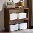 木製整理棚〔奥行26cm〕 コの字ラック 2個セット 木製 整理棚 収納ラック 積み重ね クローゼット 押入れ ぼん家具