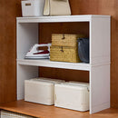 木製整理棚〔奥行26cm〕 コの字ラック 2個セット 木製 整理棚 収納ラック 積み重ね クローゼット 押入れ ぼん家具