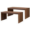 木製整理棚〔奥行37cm〕 コの字ラック 2個セット 木製 整理棚 収納ラック 積み重ね クローゼット 押入れ ぼん家具