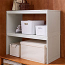 木製整理棚〔奥行37cm〕 コの字ラック 2個セット 木製 整理棚 収納ラック 積み重ね クローゼット 押入れ ぼん家具