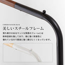 コーナーハンガーラック 衣類収納 ハンガーラック コーナーハンガーラック L字 パイプハンガー 洋服掛けラック ワードローブ 洋服ラック スリム 低め スチール 天然木 ぼん家具