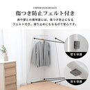 コーナーハンガーラック 衣類収納 ハンガーラック コーナーハンガーラック L字 パイプハンガー 洋服掛けラック ワードローブ 洋服ラック スリム 低め スチール 天然木 ぼん家具