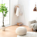 コーナーハンガーラック 衣類収納 ハンガーラック コーナーハンガーラック L字 パイプハンガー 洋服掛けラック ワードローブ 洋服ラック スリム 低め スチール 天然木 ぼん家具