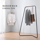 コーナーハンガーラック 衣類収納 ハンガーラック コーナーハンガーラック L字 パイプハンガー 洋服掛けラック ワードローブ 洋服ラック スリム 低め スチール 天然木 ぼん家具