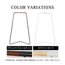 コーナーハンガーラック 衣類収納 ハンガーラック コーナーハンガーラック L字 パイプハンガー 洋服掛けラック ワードローブ 洋服ラック スリム 低め スチール 天然木 ぼん家具