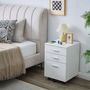 サイドチェスト サイドチェスト キャスター キャビネット デスクワゴン 3段 サイドワゴン 引き出し シンプル 北欧 木製 デスク下 整理整頓 A4サイズ 収納 書類 ぼん家具