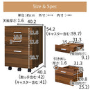 サイドチェスト サイドチェスト キャスター キャビネット デスクワゴン 3段 サイドワゴン 引き出し シンプル 北欧 木製 デスク下 整理整頓 A4サイズ 収納 書類 ぼん家具