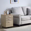 サイドチェスト サイドチェスト キャスター キャビネット デスクワゴン 3段 サイドワゴン 引き出し シンプル 北欧 木製 デスク下 整理整頓 A4サイズ 収納 書類 ぼん家具