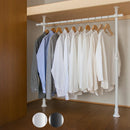 つっぱり式ハンガーラック 突っ張りハンガーラック 押入れ スチール製 ポール 洋服掛け 収納 クローゼット 簡単 縦横伸縮 ぼん家具