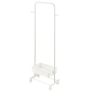 キャスター付きハンガーラック ハンガーラック スリム おしゃれ スチールラック 約 幅60cm 高さ150cm コートハンガー キャスター付 洋服ラック 玄関 ランドリー 一人暮らし かご付き ぼん家具