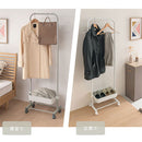 キャスター付きハンガーラック ハンガーラック スリム おしゃれ スチールラック 約 幅60cm 高さ150cm コートハンガー キャスター付 洋服ラック 玄関 ランドリー 一人暮らし かご付き ぼん家具