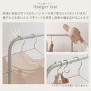 キャスター付きハンガーラック ハンガーラック スリム おしゃれ スチールラック 約 幅60cm 高さ150cm コートハンガー キャスター付 洋服ラック 玄関 ランドリー 一人暮らし かご付き ぼん家具