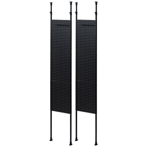 つっぱり式パンチングパネル 本棚 ラック つっぱり式収納 おしゃれ