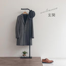 ポールハンガー コートハンガー ポールハンガー ハンガーラック スリム コート掛け 玄関 ハンガーポール コートスタンド 洋服掛け スタンド 立て掛け 2WAY フック付き ぼん家具