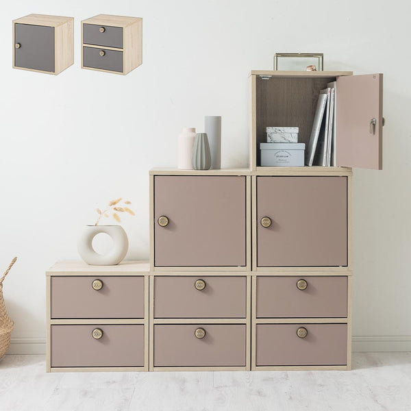 木製キューブボックス〔鍵付き〕