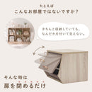 フラップ扉付き収納ボックス