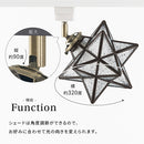 シーリングライト 1灯 星型 シーリングライト 小型シーリングライト 天井照明 星 1灯 ガラス 真鍮 角度調節 キッチンライト 内玄関 キッチン照明 アンティーク noji ノジー ぼん家具