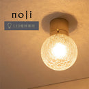 シーリングライト 1灯 丸型 シーリングライト 天井照明 照明器具 ボールランプ 丸型 ガラスシェード ひび割れ模様 かわいい 内玄関 階段 廊下 トイレ 1灯 noji ノジー ぼん家具