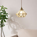 ペンダントライト 1灯 ガラス ペンダントライト LED 1灯 ダイニングライト キッチンライト ダイヤモンド シンプル ライト 照明 ガラス キッチン照明 アンティーク noji ノジー ぼん家具