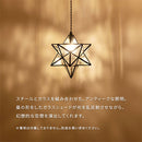 ペンダントライト 1灯 ガラス 星型 ペンダントライト ダイニングライト キッチンライト 星 ガラス 真鍮 内玄関 ライト 照明 吹き抜け キッチン照明 シンプル アンティーク noji ノジー ぼん家具
