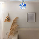 シーリングライト 1灯 ステンドグラス風 シーリングライト 小型シーリングライト 天井照明 丸型 1灯 モザイク ガラス キッチンライト 内玄関 キッチン照明 モロッカン調 アンティーク 華やか ぼん家具