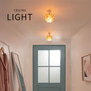 シーリングライト 1灯 ステンドグラス風 シーリングライト 小型シーリングライト 天井照明 丸型 1灯 モザイク ガラス キッチンライト 内玄関 キッチン照明 モロッカン調 アンティーク 華やか ぼん家具