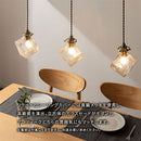 ペンダントライト 1灯 ガラスキューブ  ペンダントライト ガラス e17 シンプル 吊り下げライト 正方形 キューブガラス 小型 ダイニング キッチン 玄関 ライト 電気 照明 レトロ noji ノジー ぼん家具