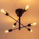 シーリングライト 6灯 シャンデリア シーリングライト LED おしゃれ 照明器具 天井照明 リビング照明 8畳 10畳 6灯 多灯 口金 e26 北欧 真鍮 メッキ アーム可動式 アンティーク ぼん家具