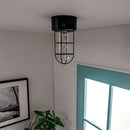 シーリングライト 1灯 マリンライト シーリングライト LED おしゃれ 照明器具 天井照明 ガラス マリンランプ レトロ 北欧 スチール 口金 e17 2畳 3畳 トイレ 寝室 玄関 ぼん家具