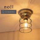 シーリングライト 1灯 マリンライト シーリングライト LED おしゃれ 照明器具 天井照明 ガラス マリンランプ レトロ 北欧 スチール 口金 e26 2畳 3畳 トイレ 寝室 玄関 noji ノジー ぼん家具