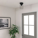 シーリングライト 1灯 マリンライト シーリングライト LED おしゃれ 照明器具 天井照明 ガラス マリンランプ レトロ 北欧 スチール 口金 e26 2畳 3畳 トイレ 寝室 玄関 noji ノジー ぼん家具