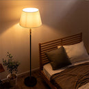 フロアライト ファブリックシェード フロアライト おしゃれ 間接照明 スタンドライト LED 照明器具 フロアランプ 床置き スリム 北欧 口金 e26 布 シェード 寝室 noji ノジー ぼん家具