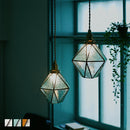 ペンダントライト 1灯 ガラス ペンダントライト 天井照明 天井ライト 吊り下げ灯 レトロモダン LED ガラスシェード カウンター キッチン リビング ダイニング おしゃれ すりガラス ぼん家具