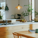 ペンダントライト 1灯 ガラス LED専用 ペンダントライト ガラス シンプル ダイニングライト キッチンライト 内玄関 ライト ペンダント 吹き抜け 吊り下げ照明 キッチン照明 noji ノジー ぼん家具