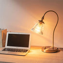 デスクライト モールガラス デスクライト 調光式 LED 卓上ライト ガラス スタンドライト おしゃれ ダイヤルスイッチ 角度調整 リビング 寝室 北欧 コンセント式 noji ノジー noji