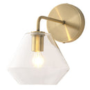 ブラケットライト 1灯 ガラス ブラケットライト LED 壁掛け 照明器具 おしゃれ ガラス 真鍮 風 照明 玄関 洗面台 廊下 透明 クラックガラス 泡ガラス アンティーク noji ノジー noji