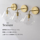 ブラケットライト 1灯 ガラス ブラケットライト LED 壁掛け 照明器具 おしゃれ ガラス 真鍮 風 照明 玄関 洗面台 廊下 透明 クラックガラス 泡ガラス アンティーク noji ノジー noji