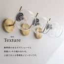 ブラケットライト 1灯 ガラス ブラケットライト LED 壁掛け 照明器具 おしゃれ ガラス 丸 真鍮 風 照明 玄関 洗面台 廊下 透明 クラックガラス 泡ガラス アンティーク noji ノジー noji