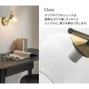 ブラケットライト 1灯 ガラス ブラケットライト LED 壁掛け 照明器具 おしゃれ ガラス 丸 真鍮 風 照明 玄関 洗面台 廊下 透明 クラックガラス 泡ガラス アンティーク noji ノジー noji