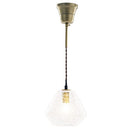 ペンダントライト ガラスシェード 真鍮 ペンダントライト ガラス E17 シンプル 吊り下げライト 透明 ヒビ入り 泡入り 小型 ダイニング キッチン 玄関 ライト 電気 照明 レトロ noji ノジー noji